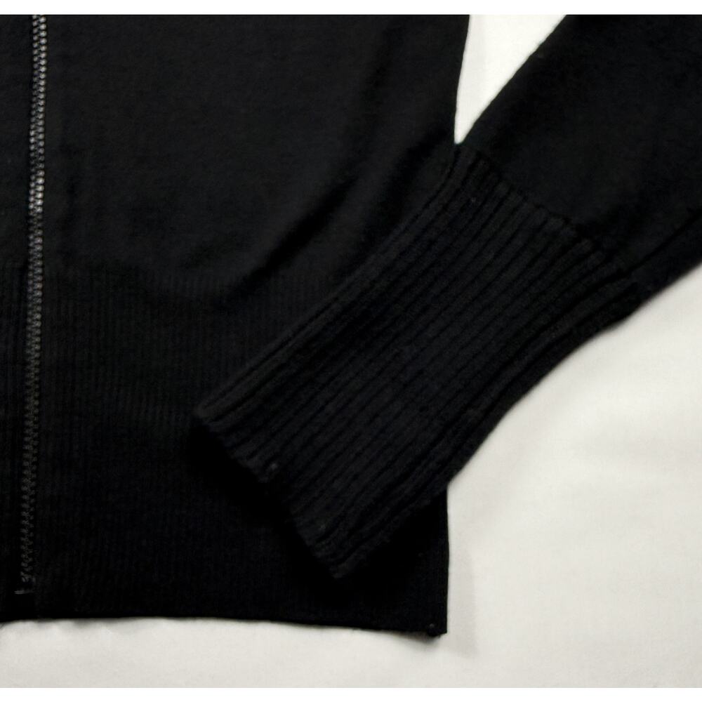 Replay Y2K Wool knitte Black Zip-Through Cardigan M Italy Made - Picture 4 of 10